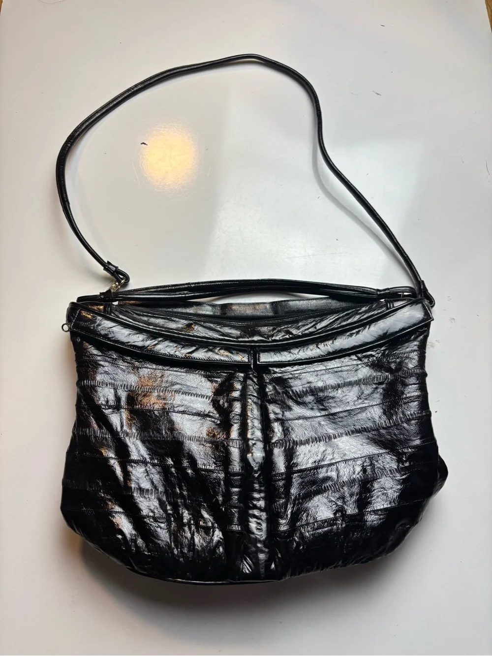 Genuine eel skin vintage bag made in korea